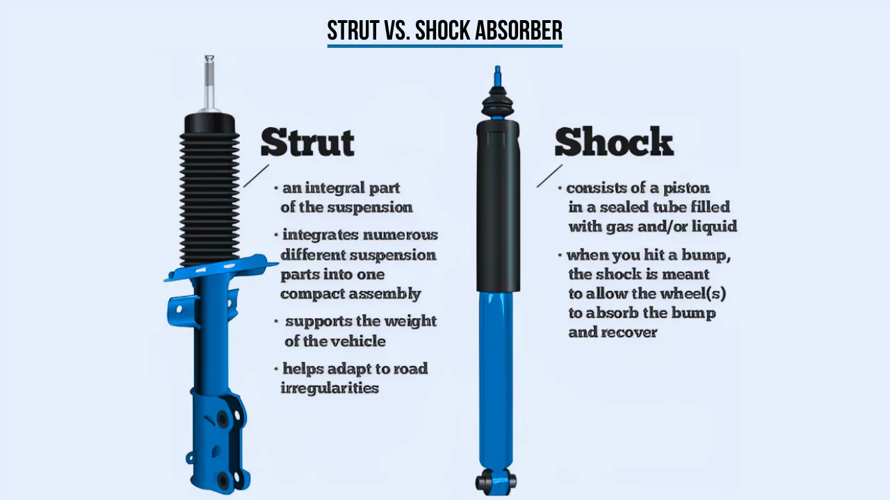 strut vs. shock absorber